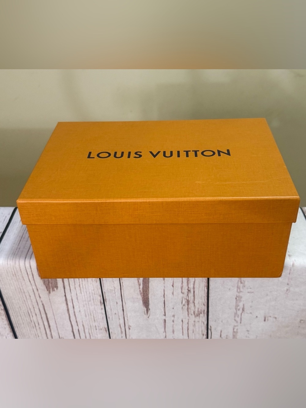 Louis Vuitton Orange Presentation Box with Black Logo